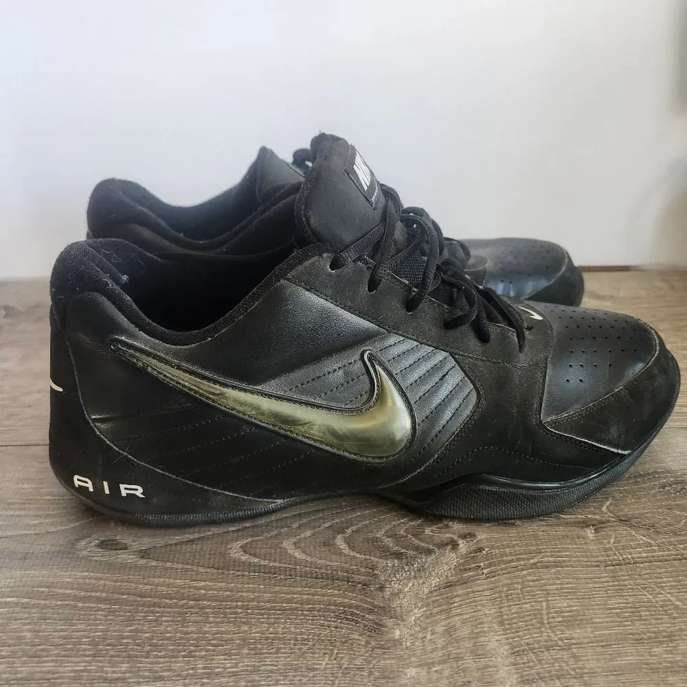 Nike Air Baseline Low Athletic Basketball Shoes Sneakers Mens Size 15 Black READ - Picture 4 of 11